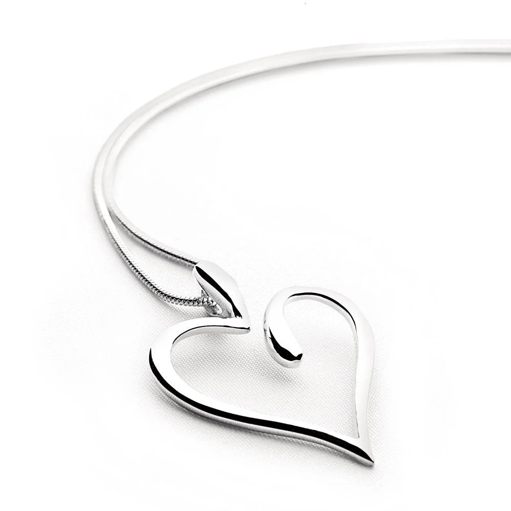Love Heart Swirl Pendant - Image 3