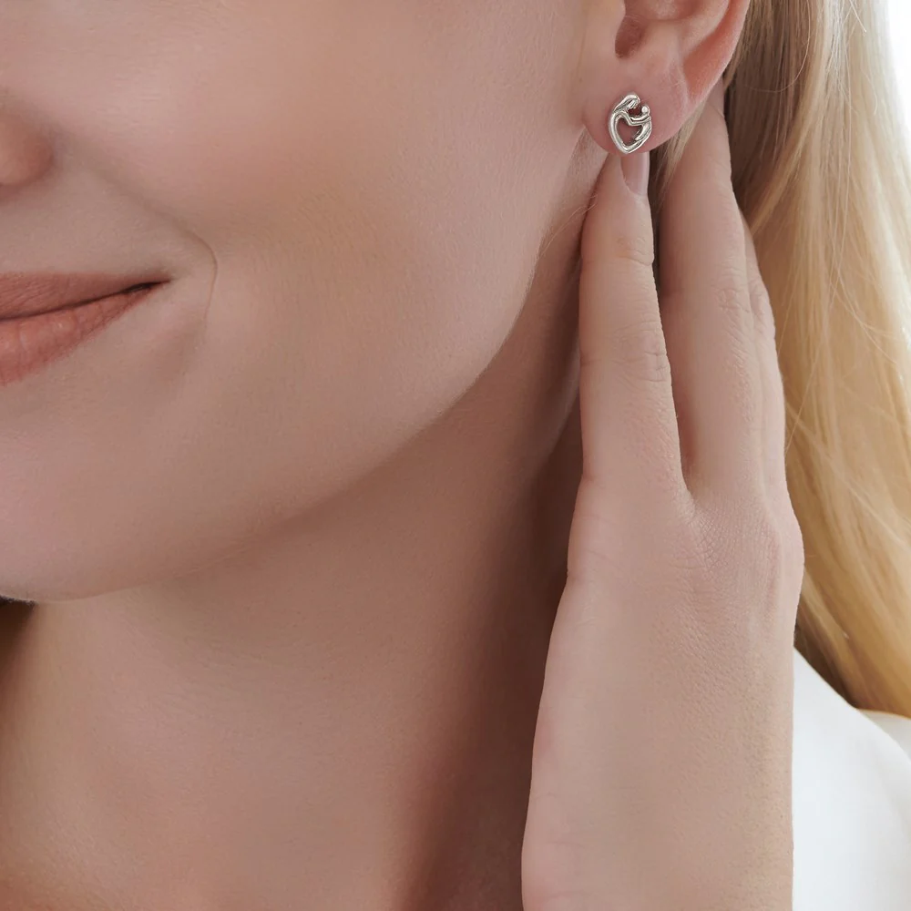 Mother Child Stud Earrings - Image 2
