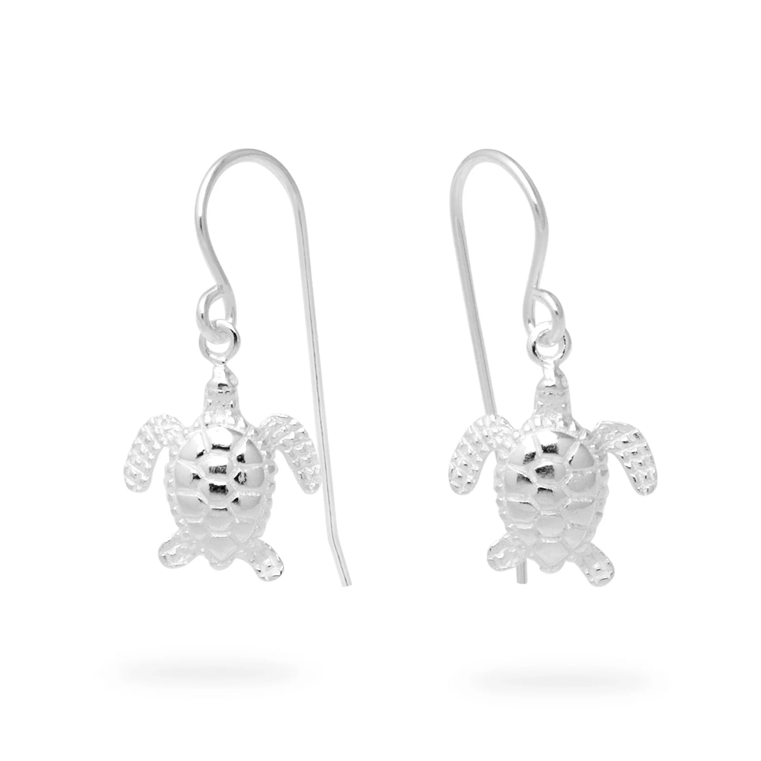Sea Turtle Silver Earrings
