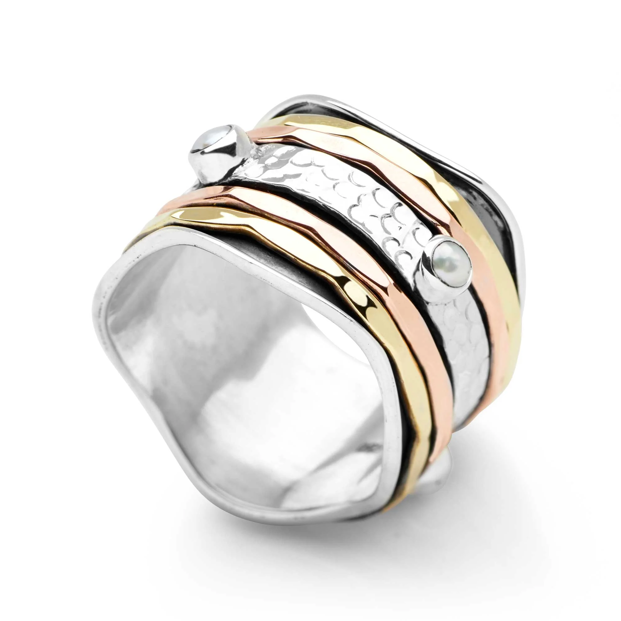 Majestic Pearl Spin Ring