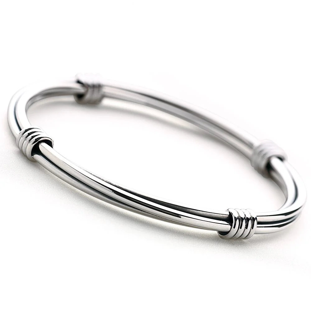 Maya Silver Bangle