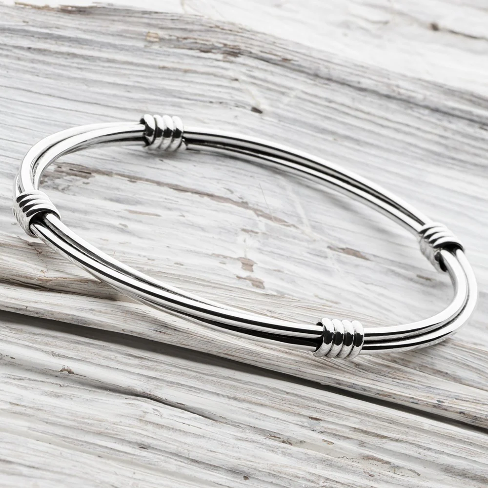 Maya Silver Bangle - Image 2