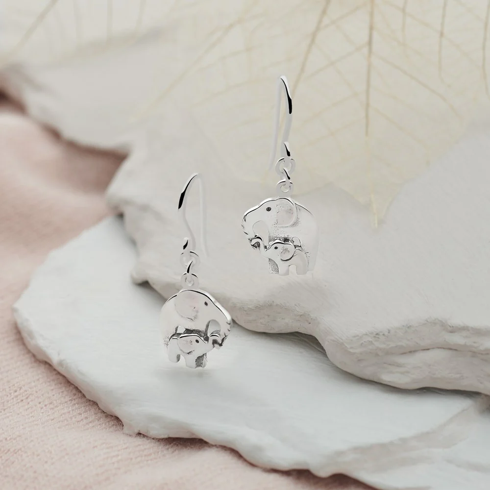 Mother & Baby Embrace Earrings - Image 2