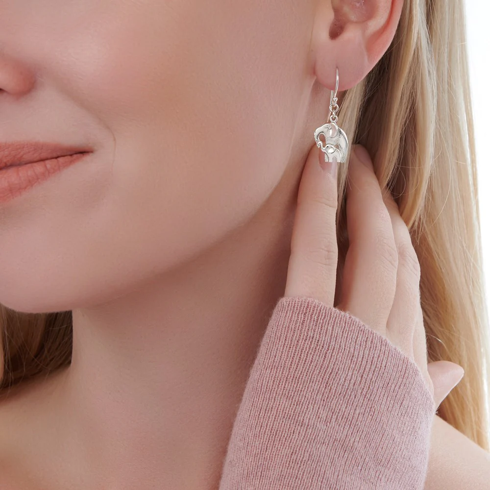Mother & Baby Embrace Earrings - Image 3