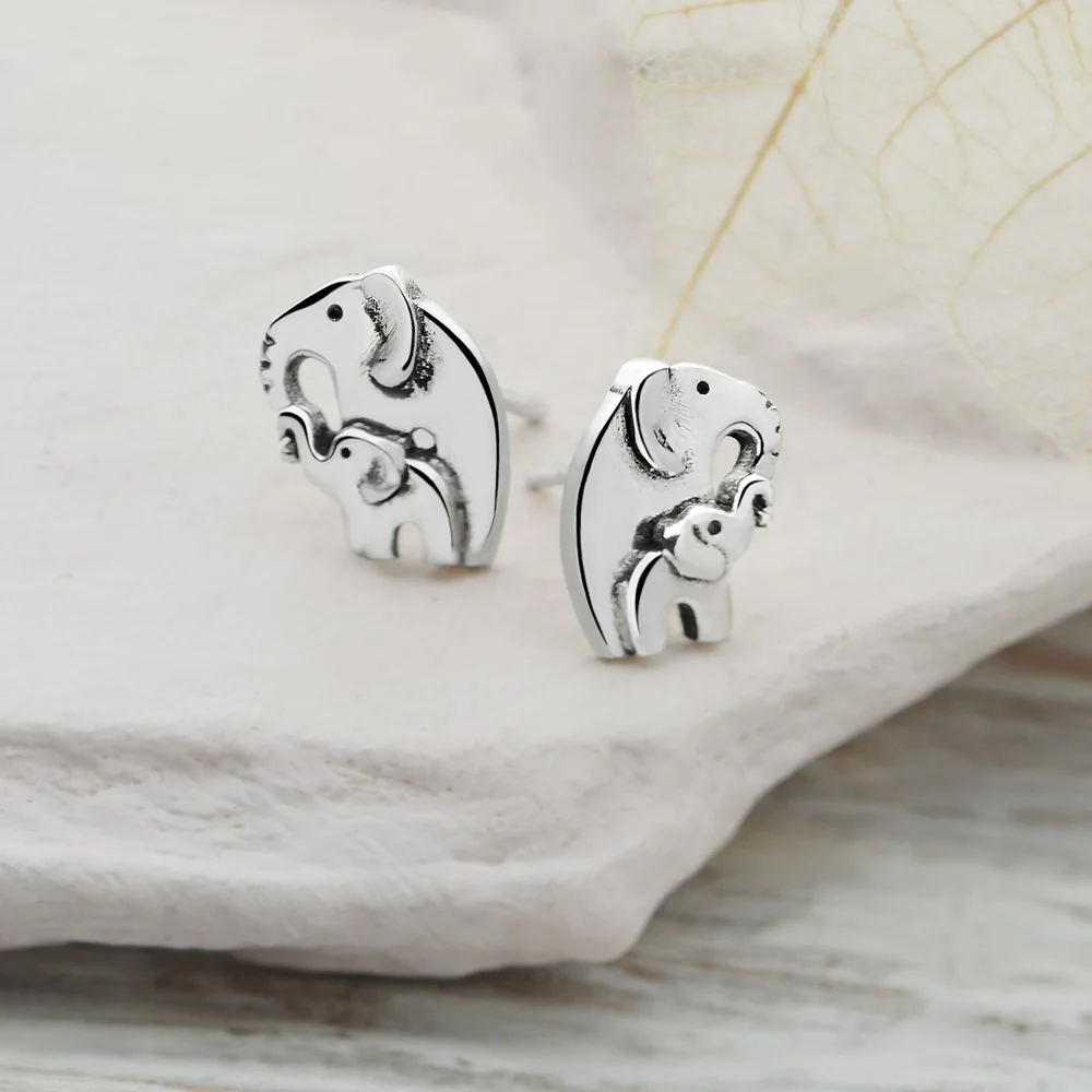 Mother & Baby Embrace Studs - Image 3