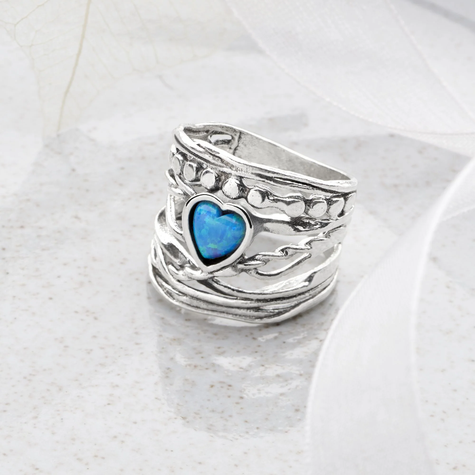 Opal Heart Ring - Image 3