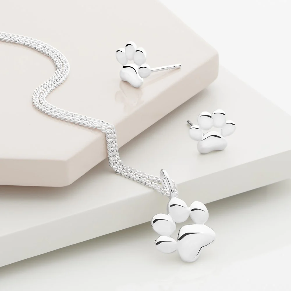 Patter of Paws Silver Earrings - Image 3