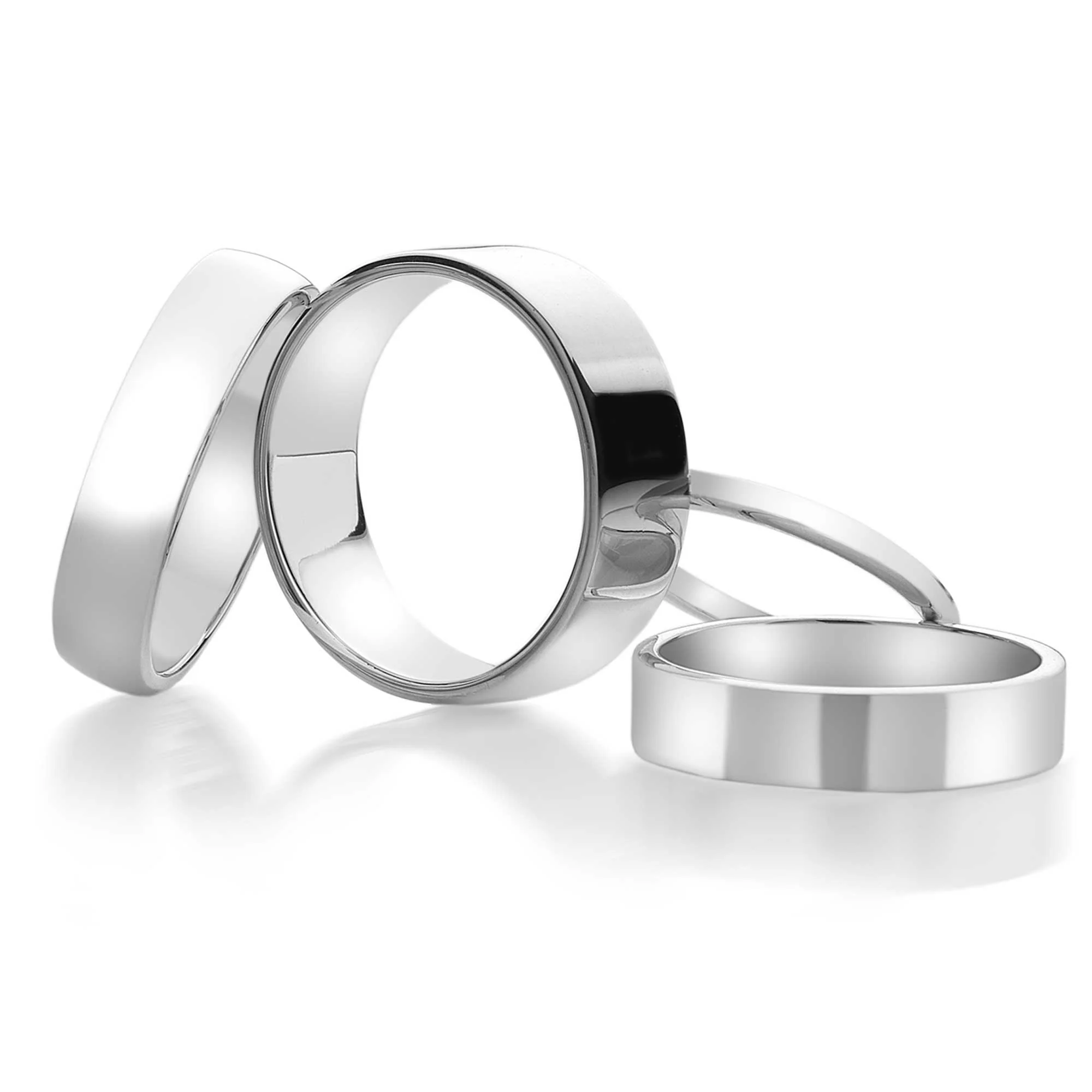 Personalised Flat Silver Band Ring 3mm - Image 5