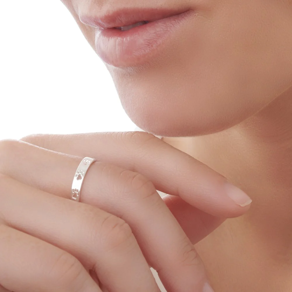 Pretty Paws Silver Ring - Image 2