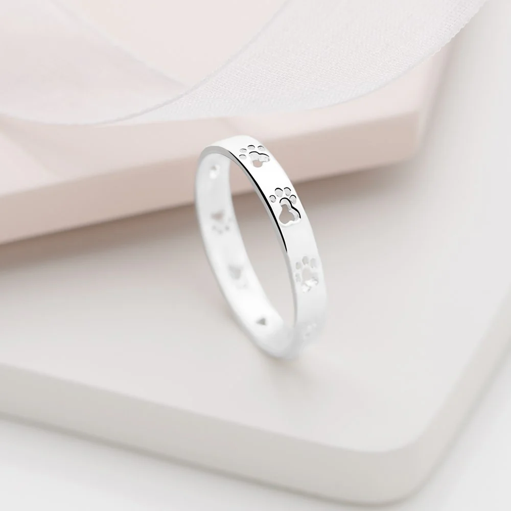 Pretty Paws Silver Ring - Image 3