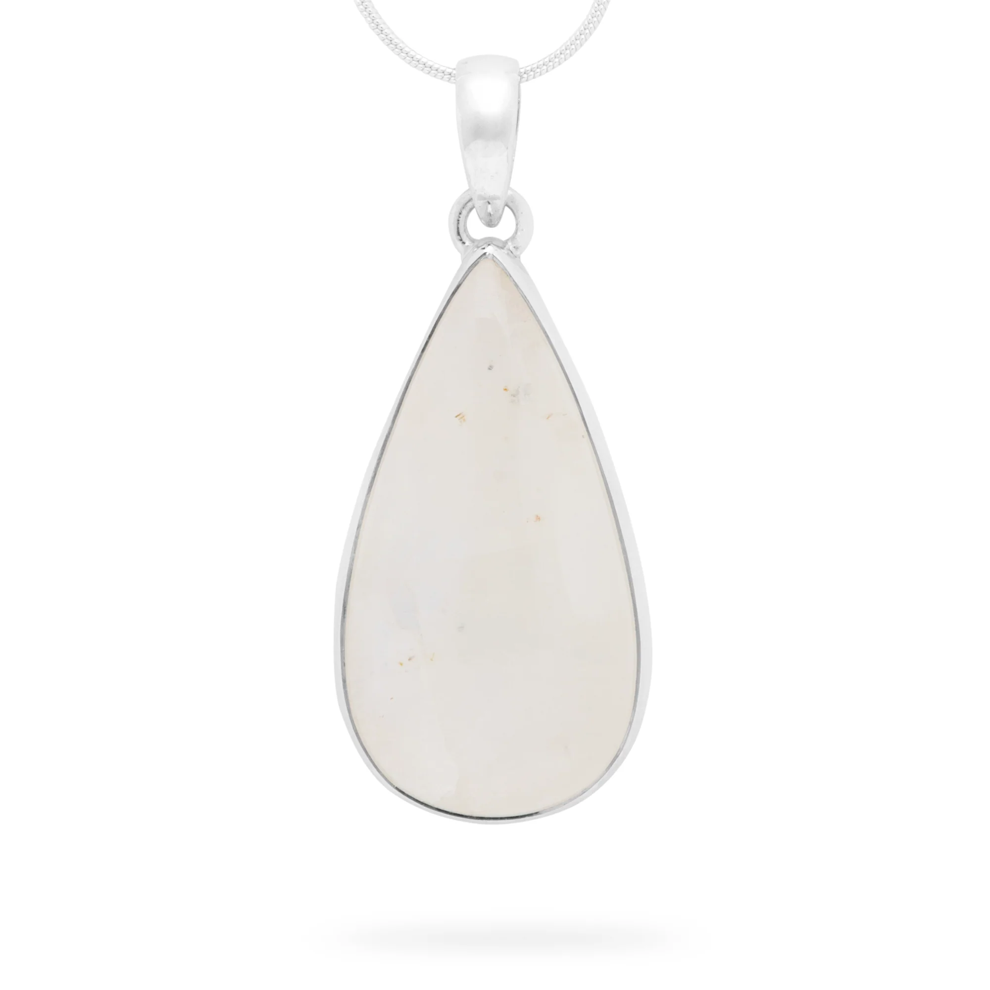 Rainbow Moonstone Teardrop Pendant (B346P02)
