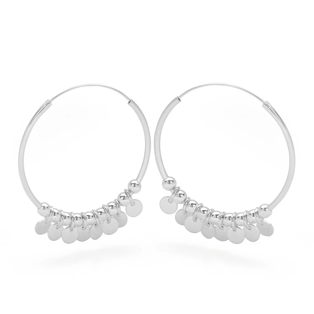 Romani Silver Hoops - Image 4