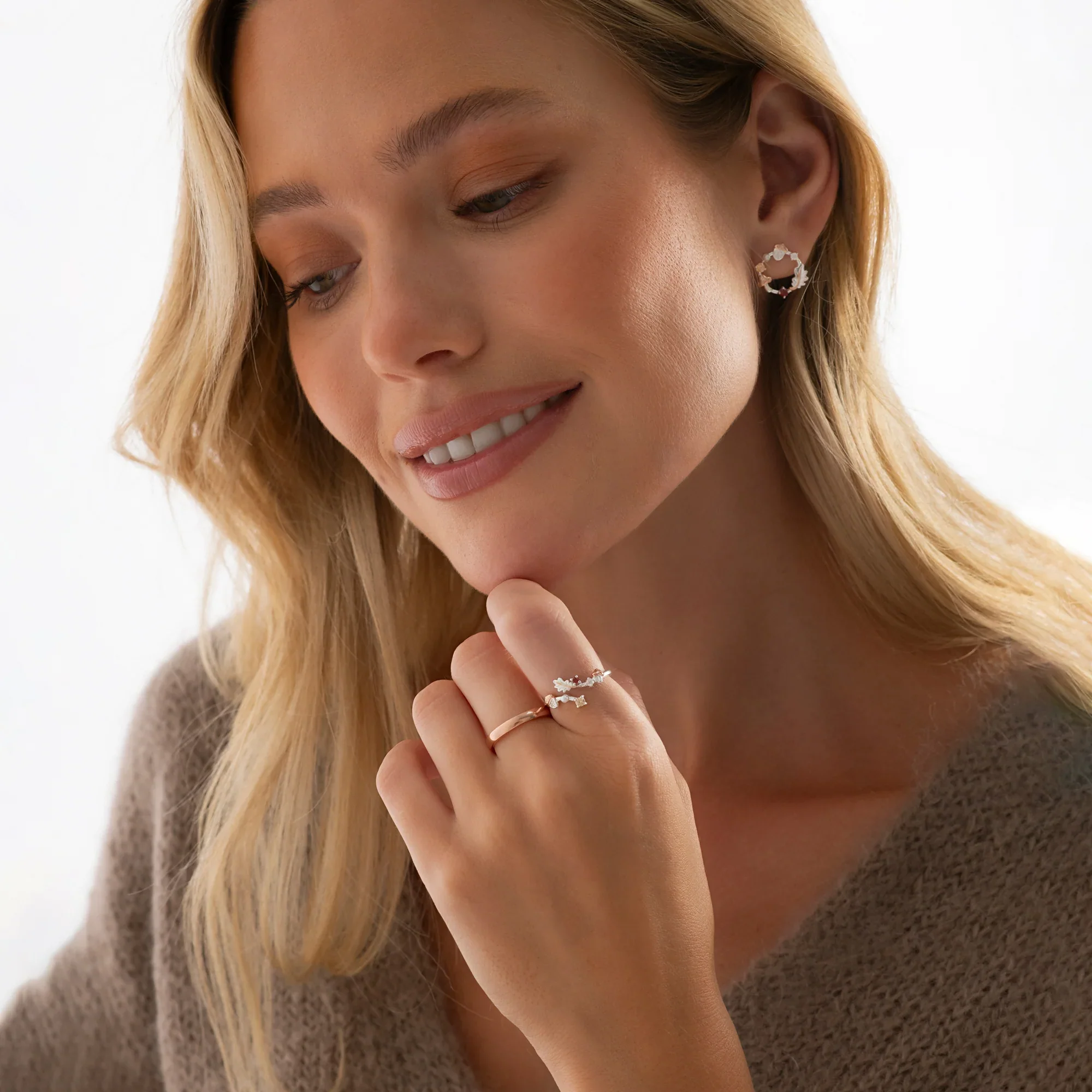 Rose Gold - D Shape Band Ring 3mm - Image 2