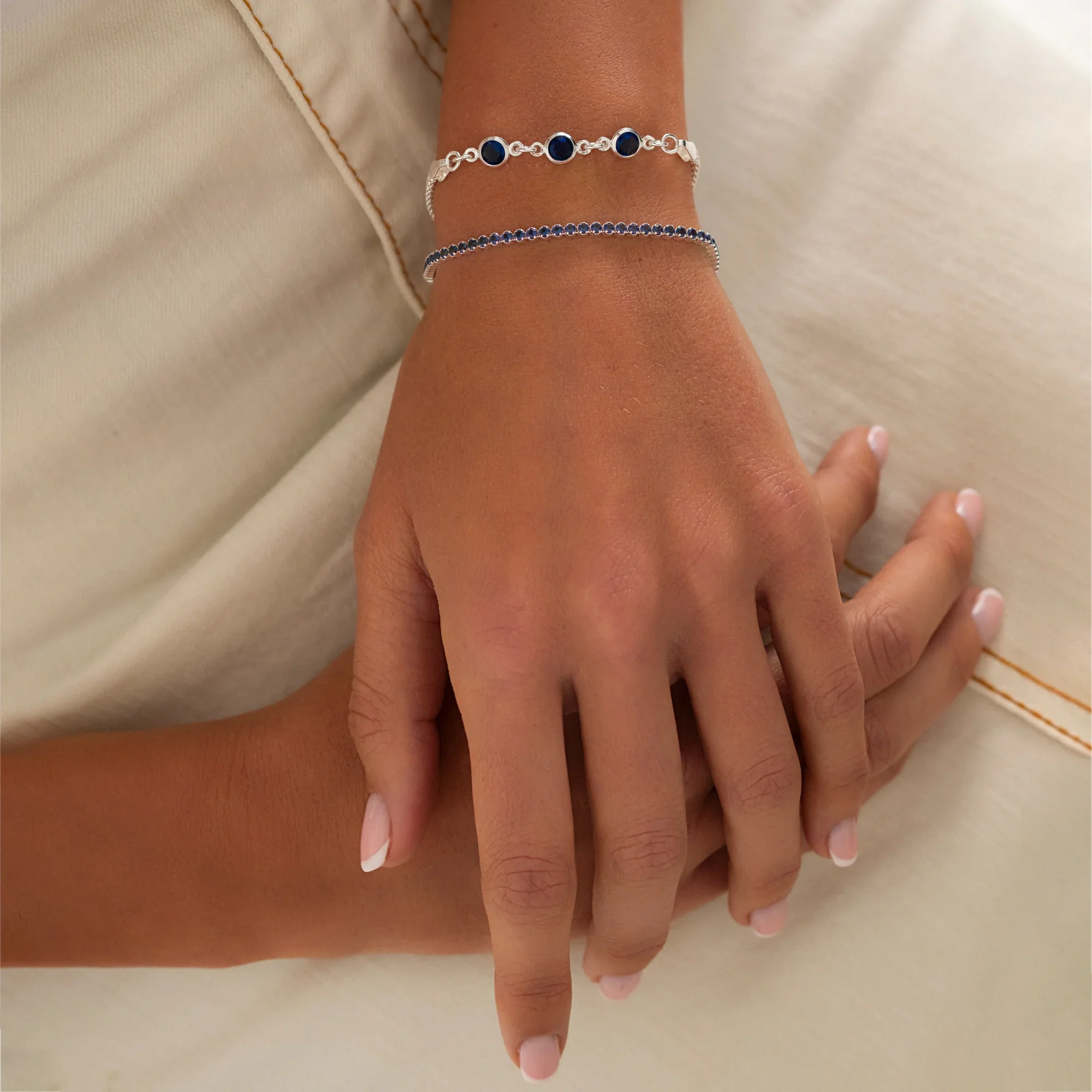 Sapphire Blue Tennis Bracelet - Image 2