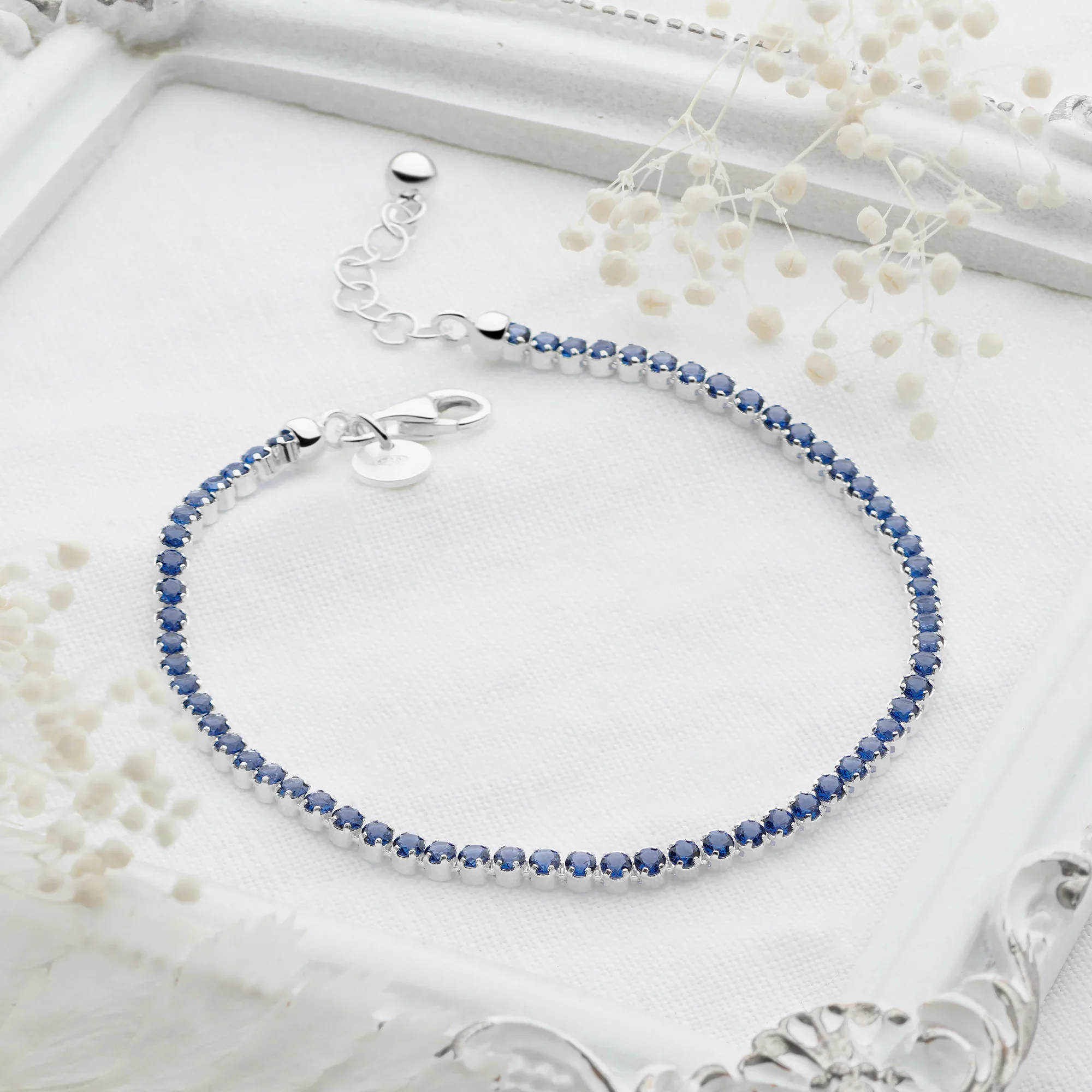 Sapphire Blue Tennis Bracelet - Image 3