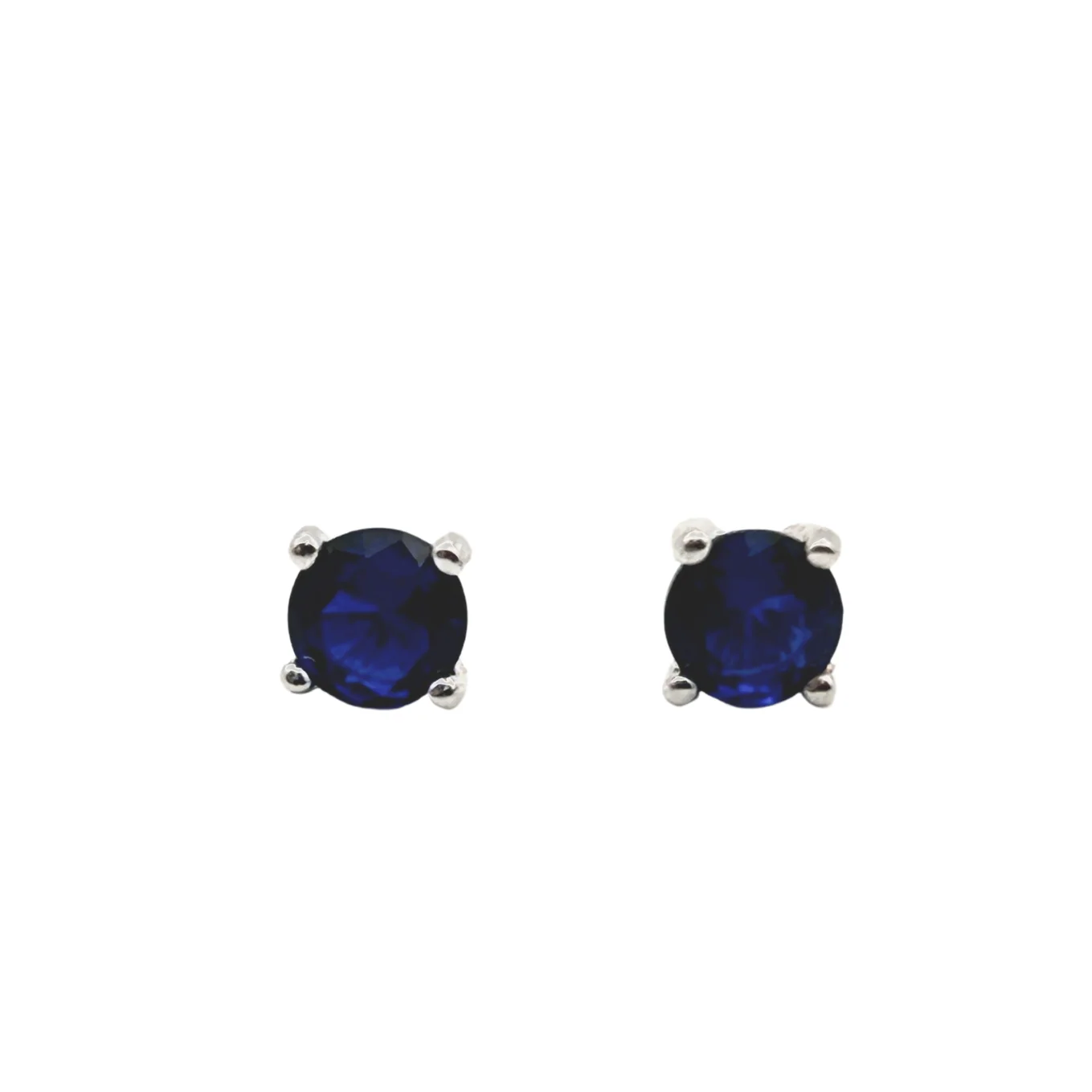 Sapphire Blue Zirconia Studs - Image 4