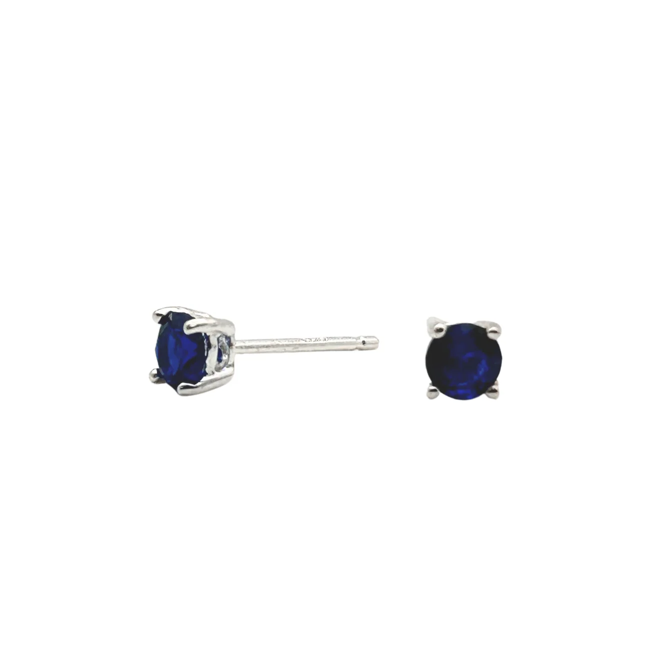 Sapphire Blue Zirconia Studs - Image 5