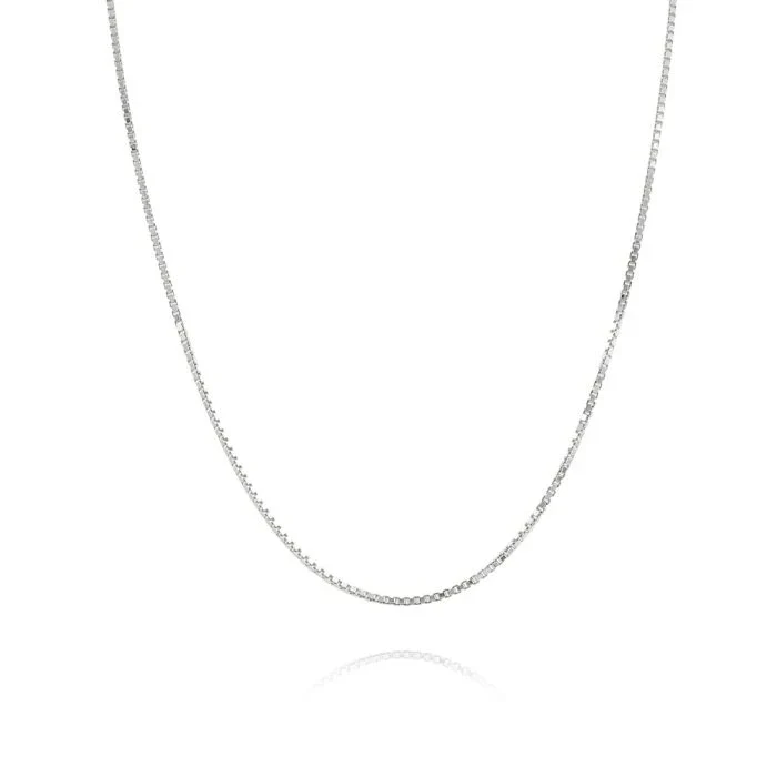 Silver Box Chain 1.00mm - Image 3