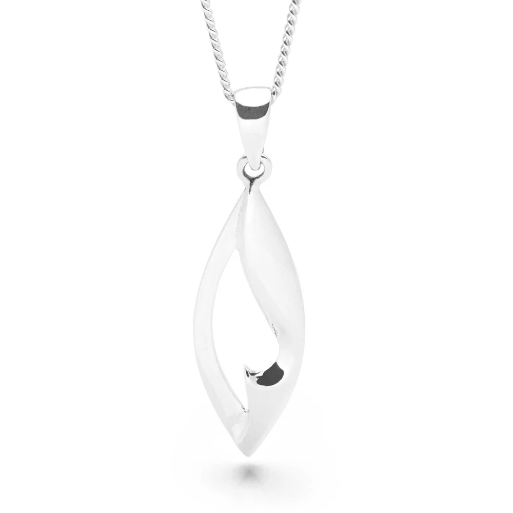 Silver Eucalyptus Shine Pendant - Image 3