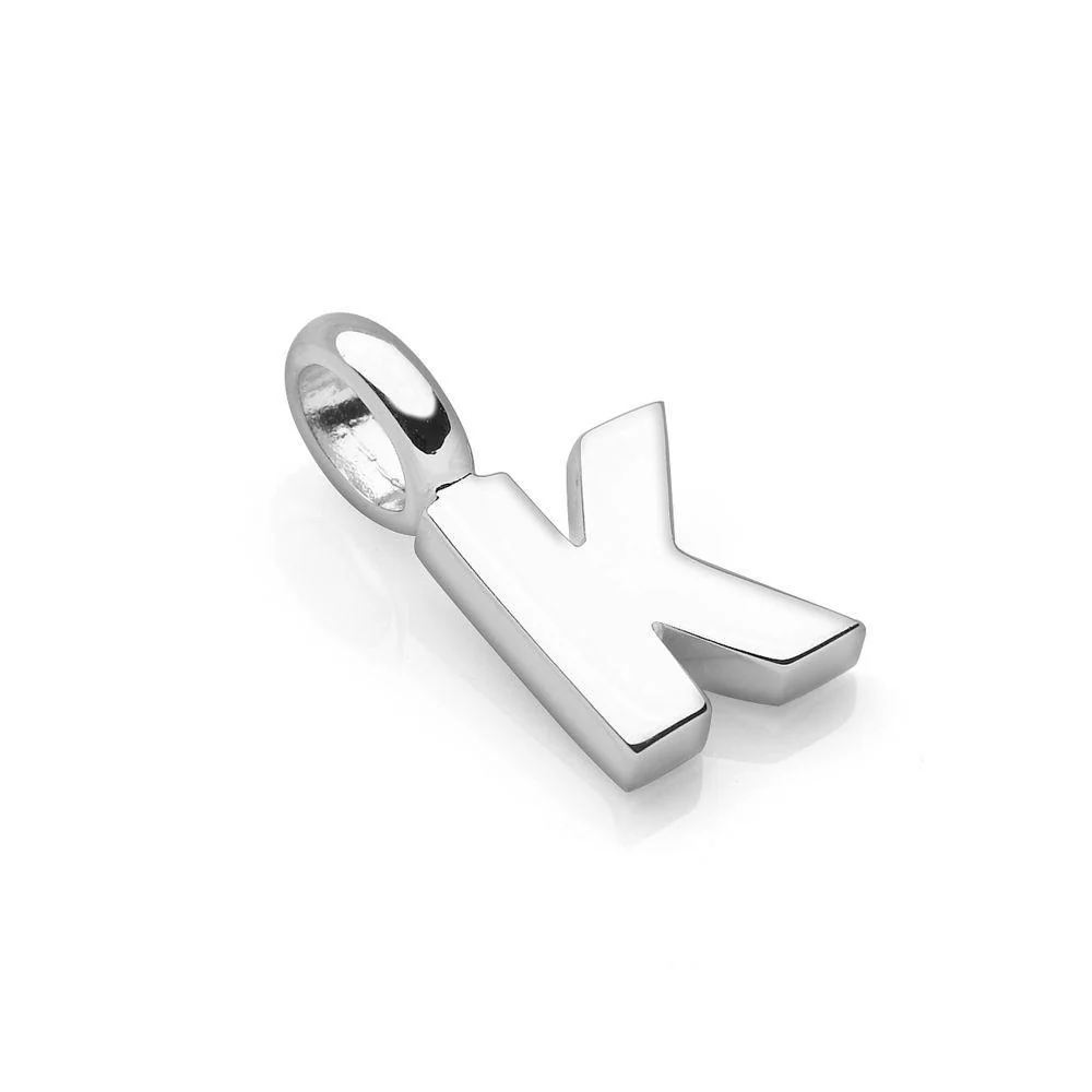 Silver Initial ID Pendant - Image 15