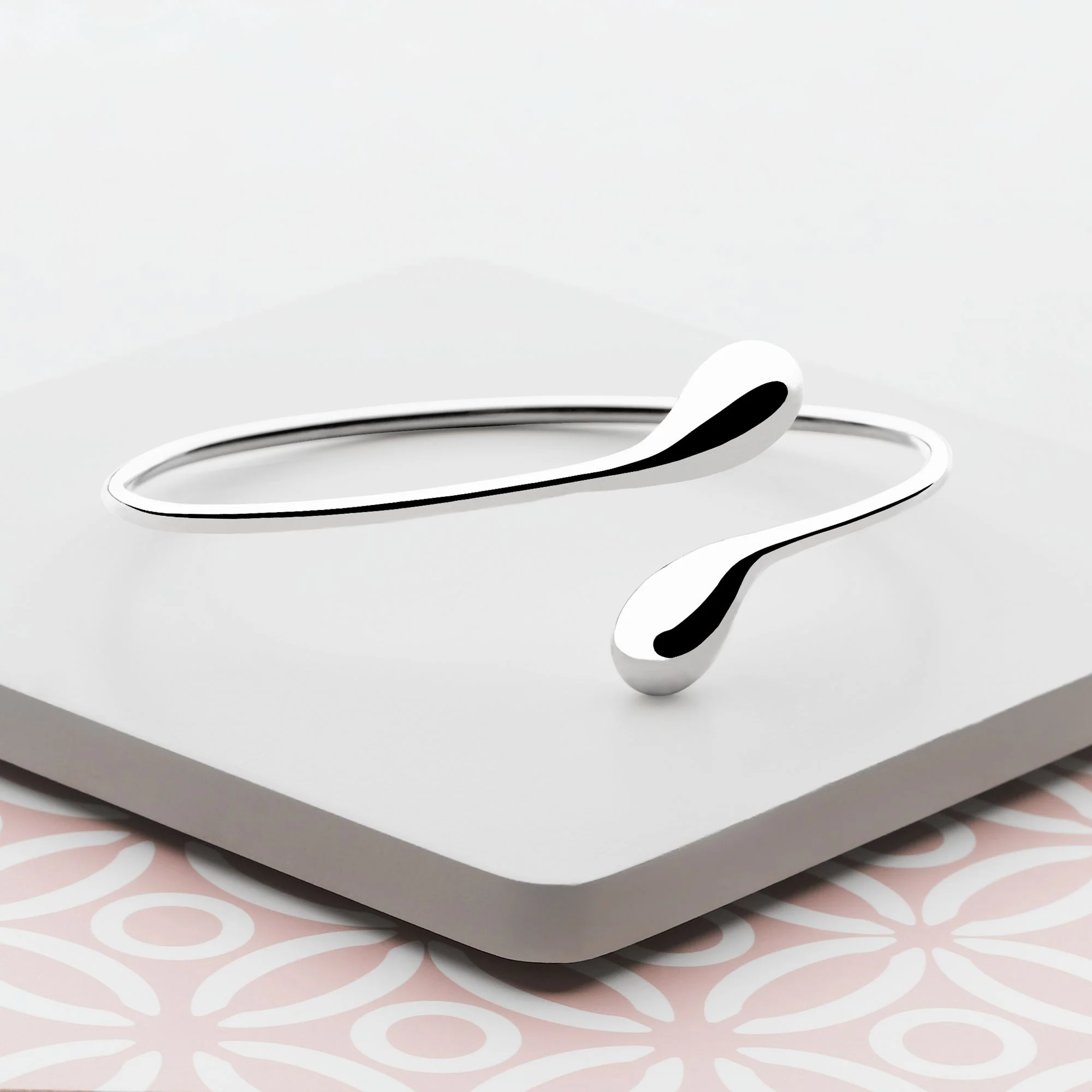 Silver Raindrops Bangle - Image 3
