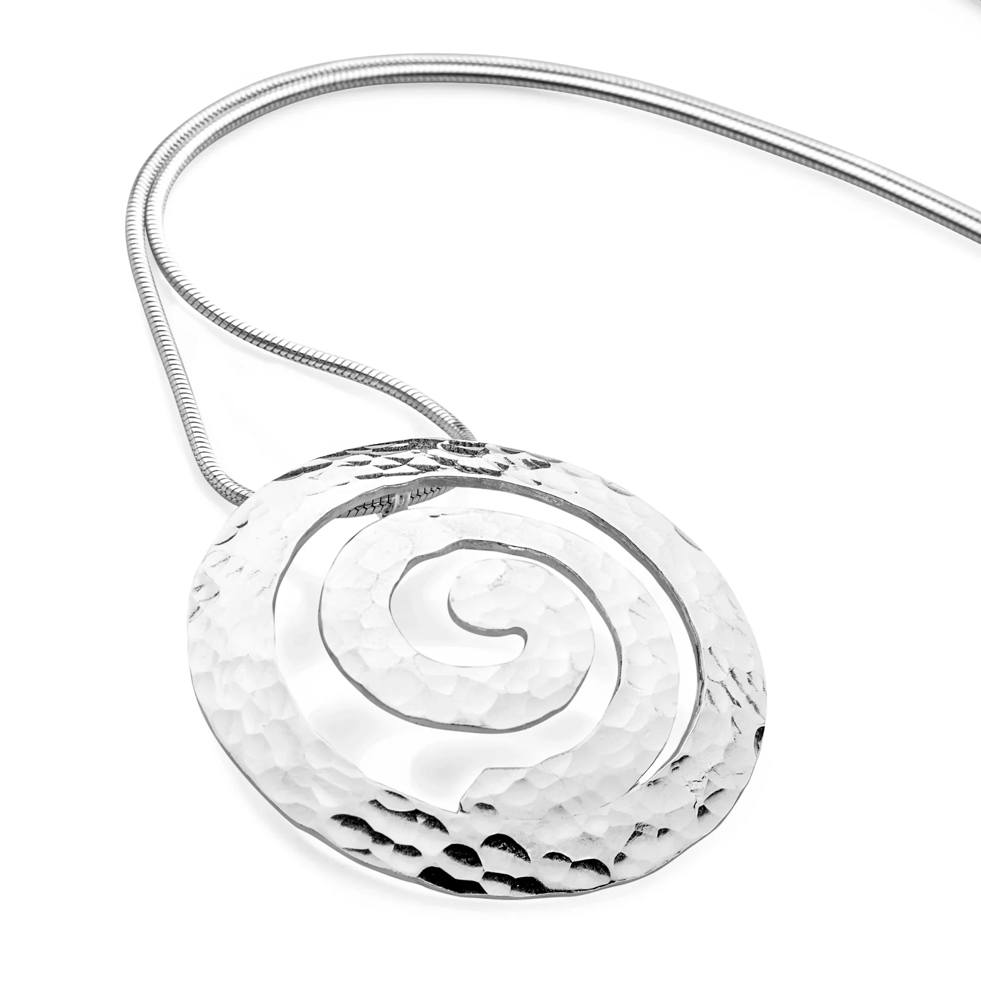 Silver Whirlpool Pendant