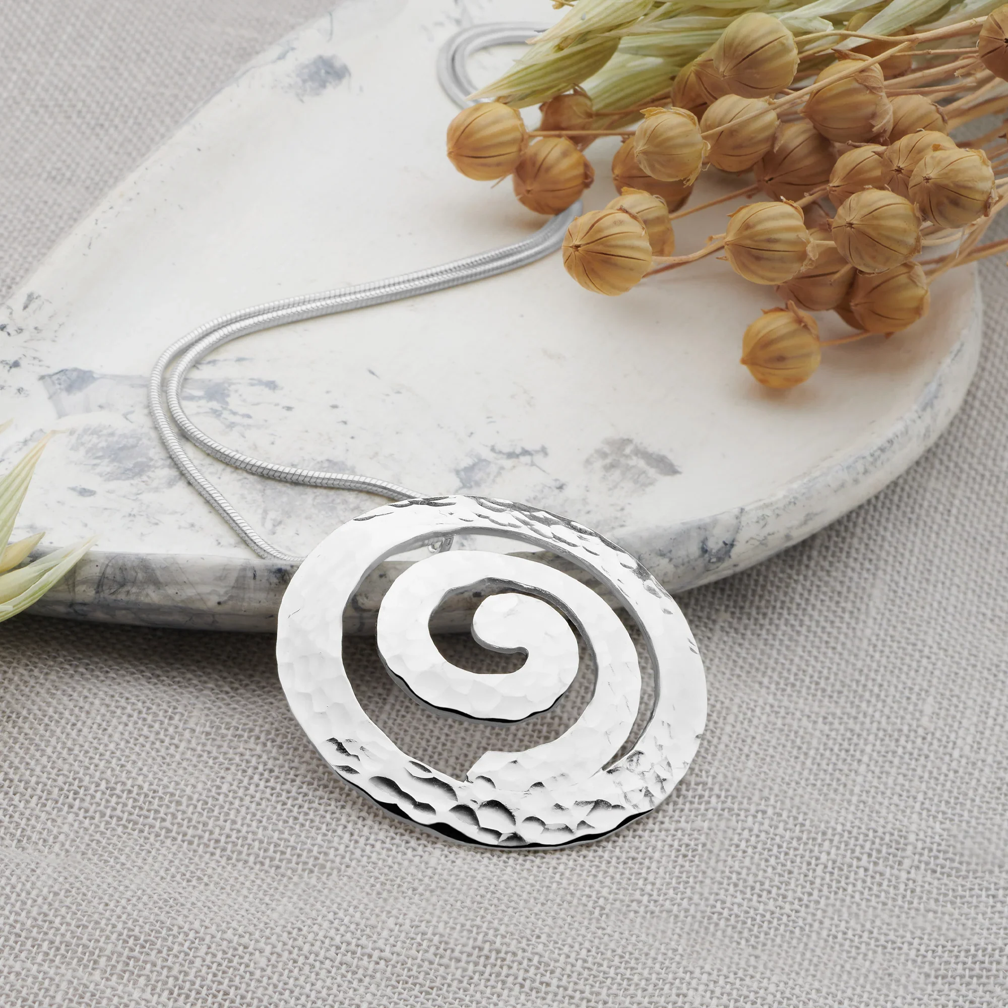 Silver Whirlpool Pendant - Image 3