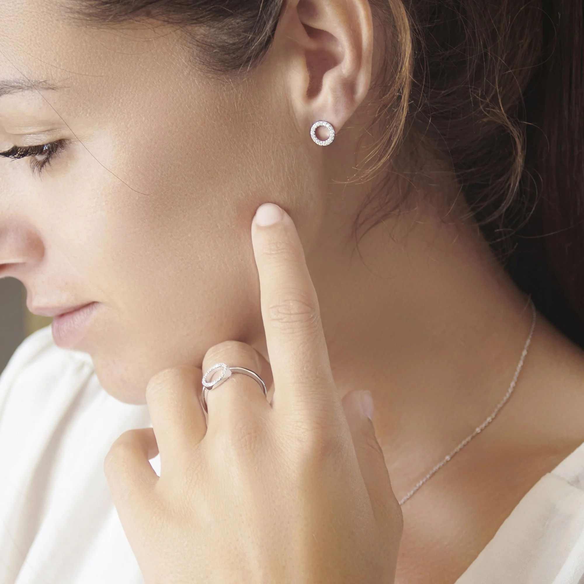 Sparkling Halo Studs - Image 4