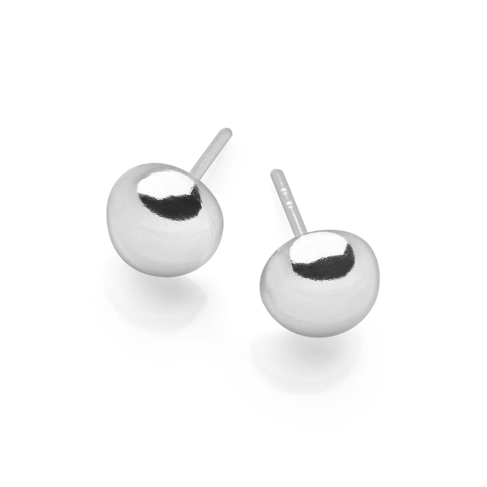 Stella Silver Pebble Studs