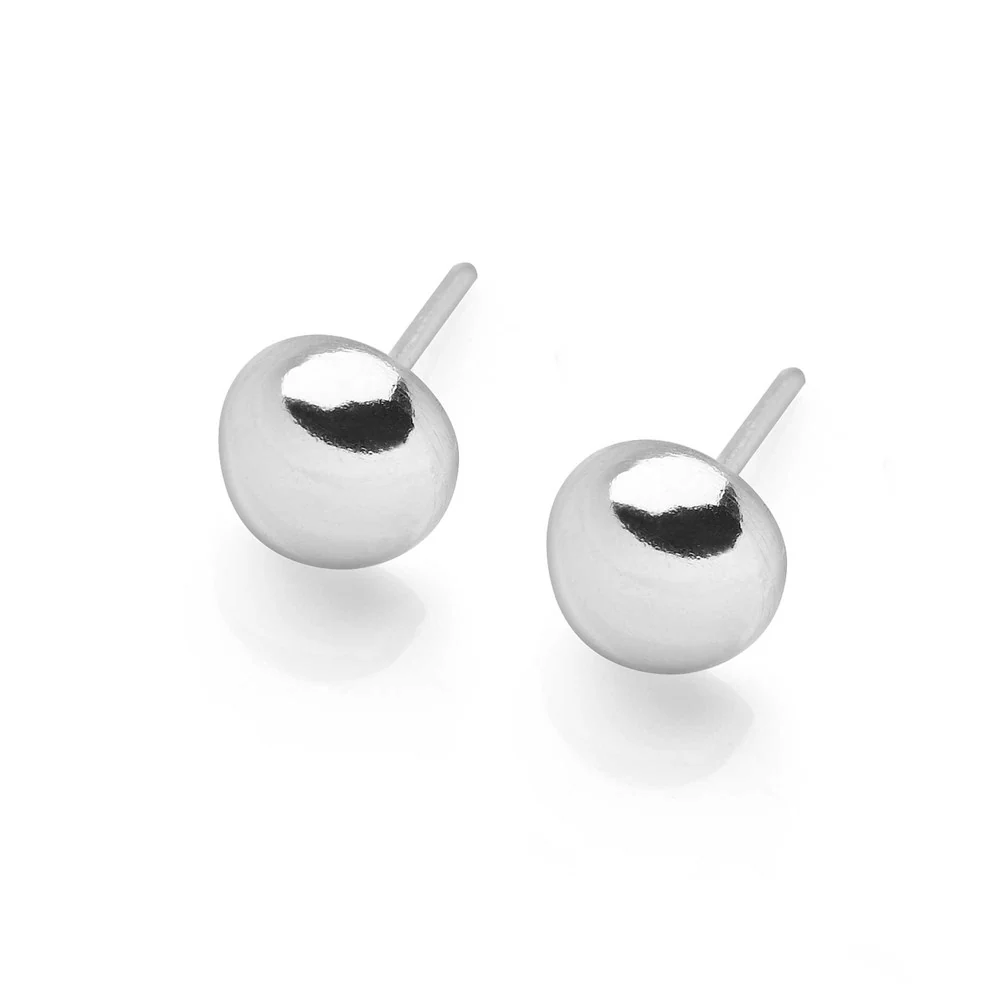 Stella Silver Pebble Studs - Image 4