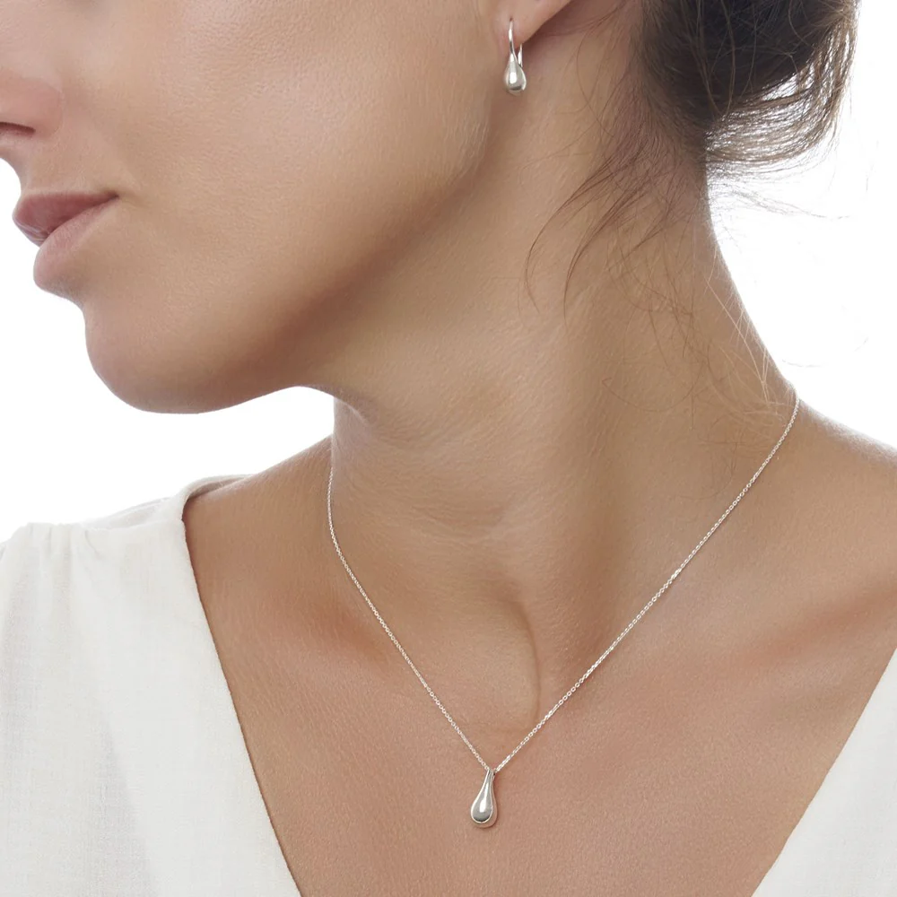 Sweetest Silver Drop Necklace - Image 4