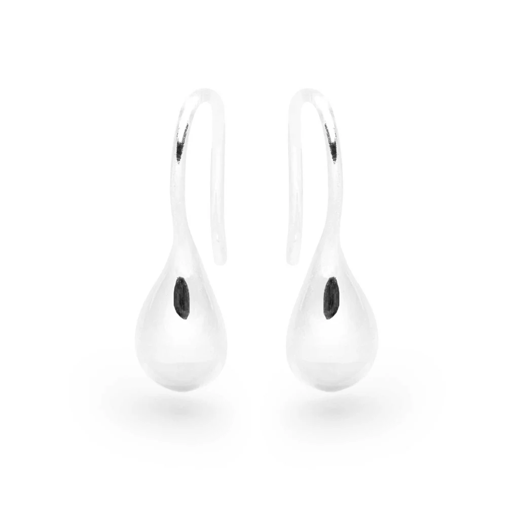 Sweetest Silver Petite Drop Earrings - Image 3