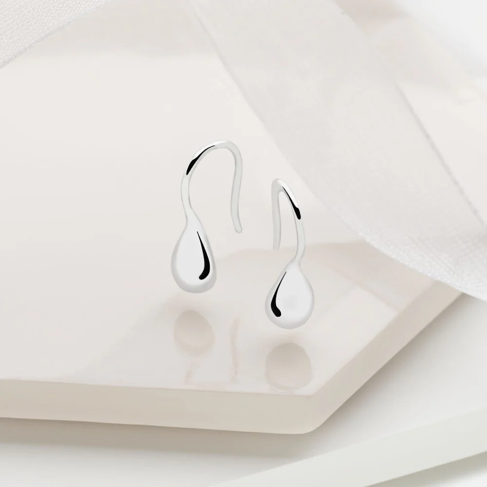 Sweetest Silver Petite Drop Earrings - Image 5