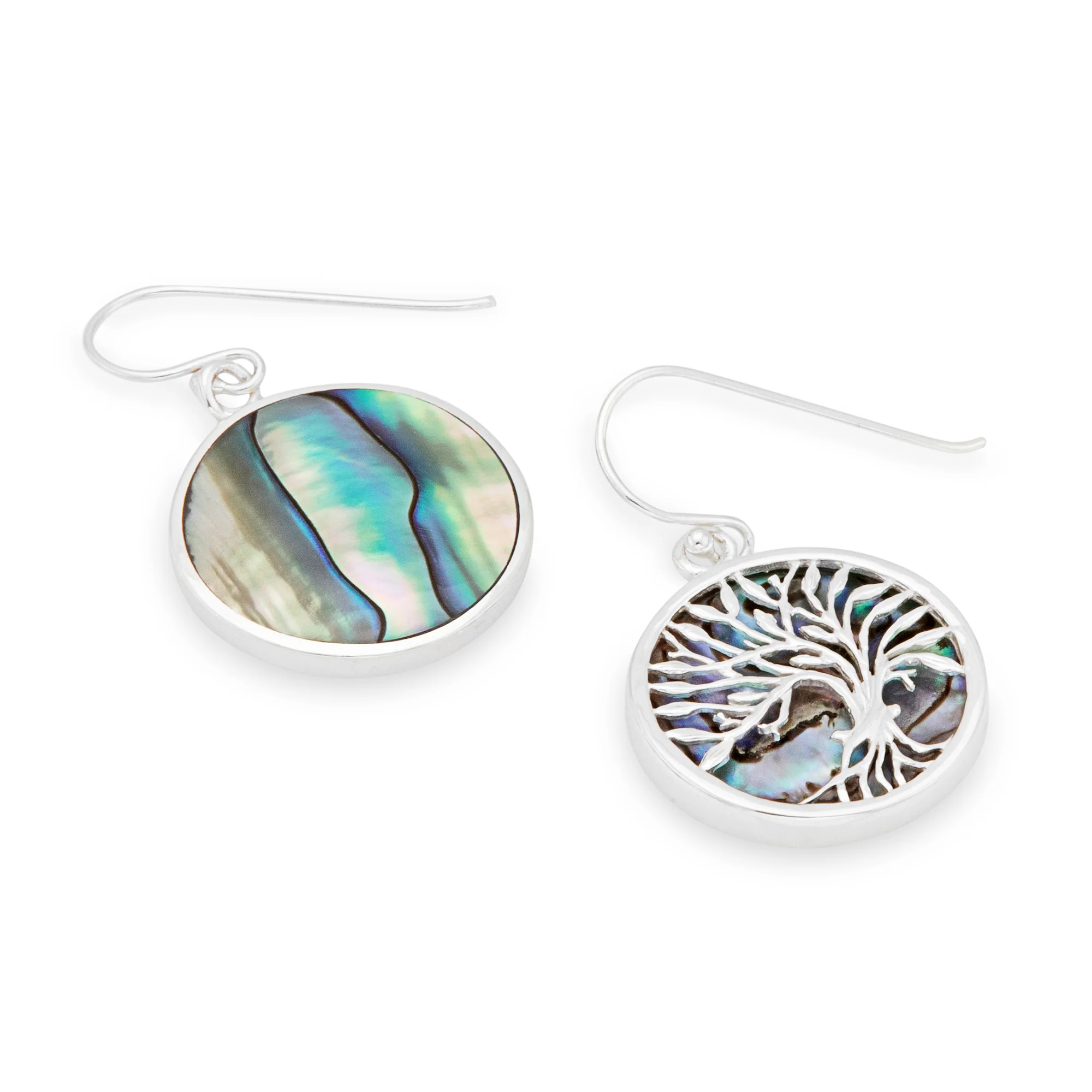 Tree of Life Abalone Earrings - Image 2