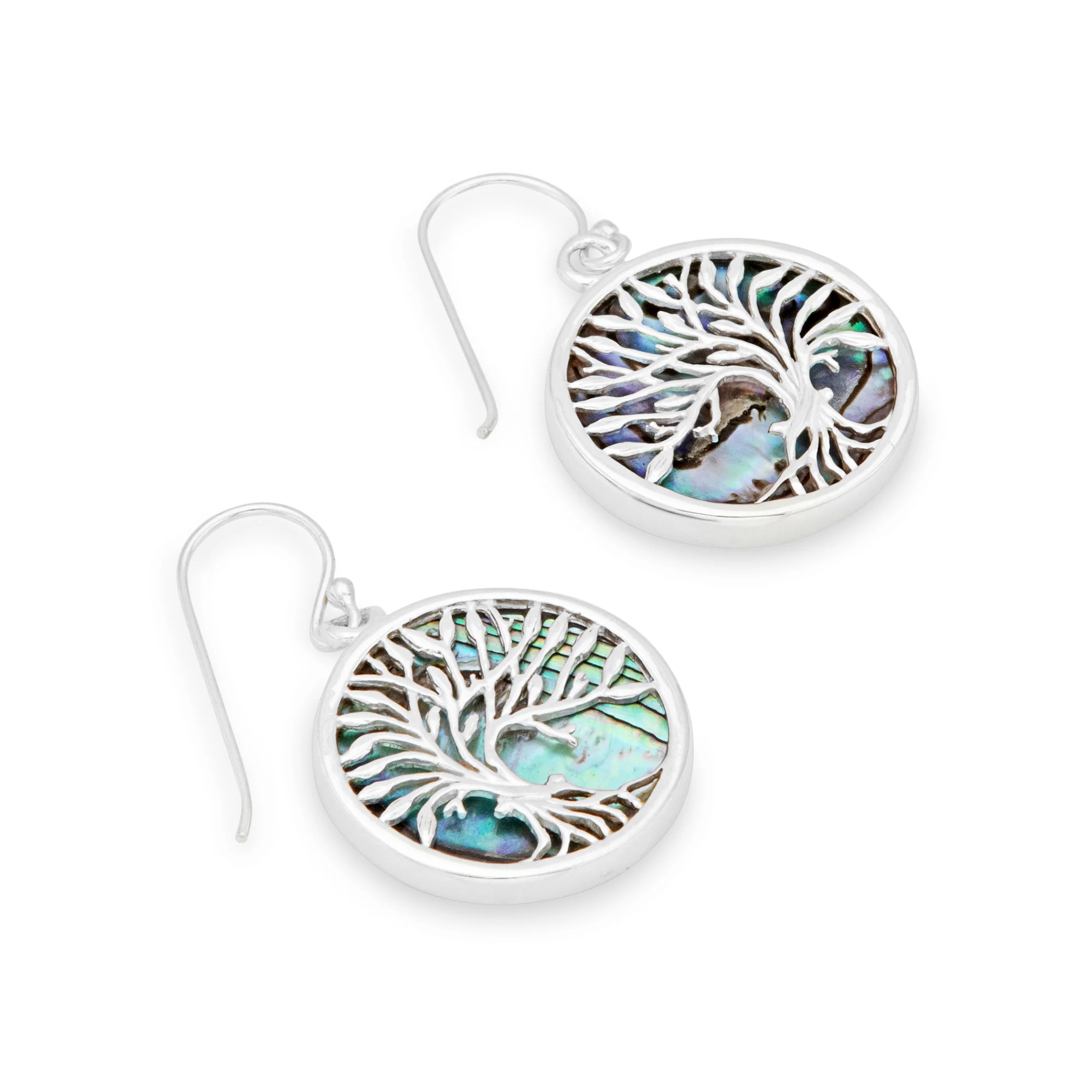 Tree of Life Abalone Earrings - Image 3
