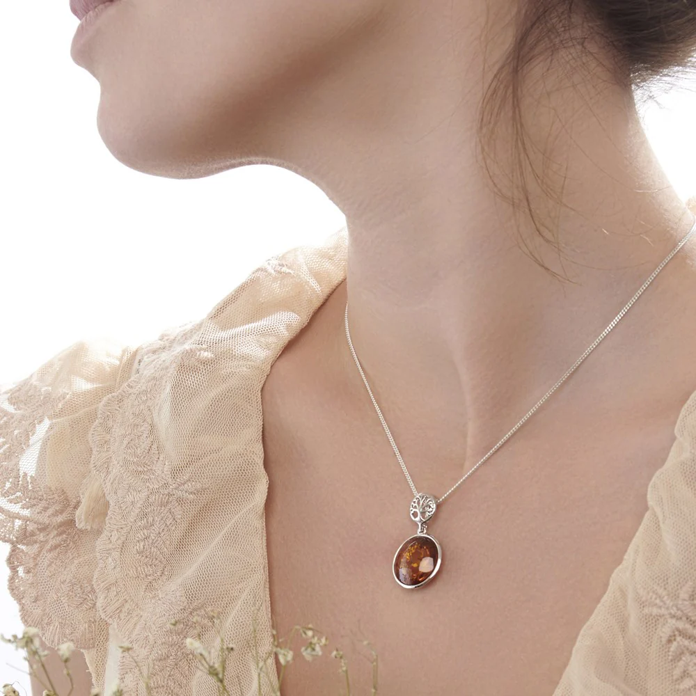 Tree of Life Amber Pendant - Image 3
