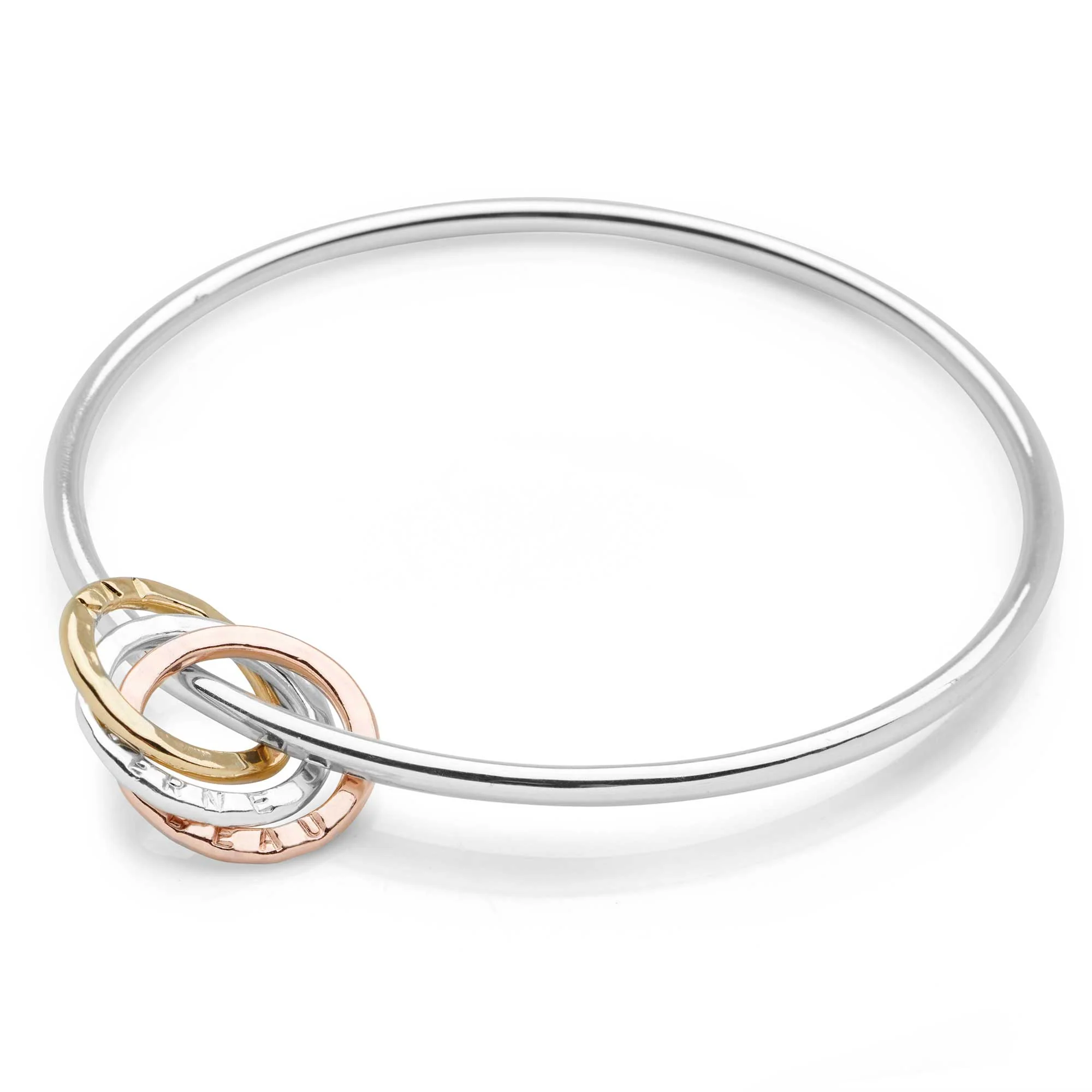 Tri-Colour Personalised Name Bangle