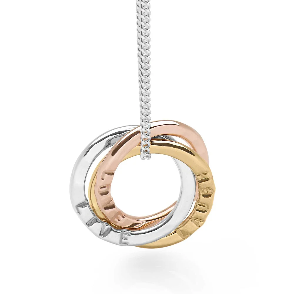 Tri-Colour Personalised Pendant - Image 3