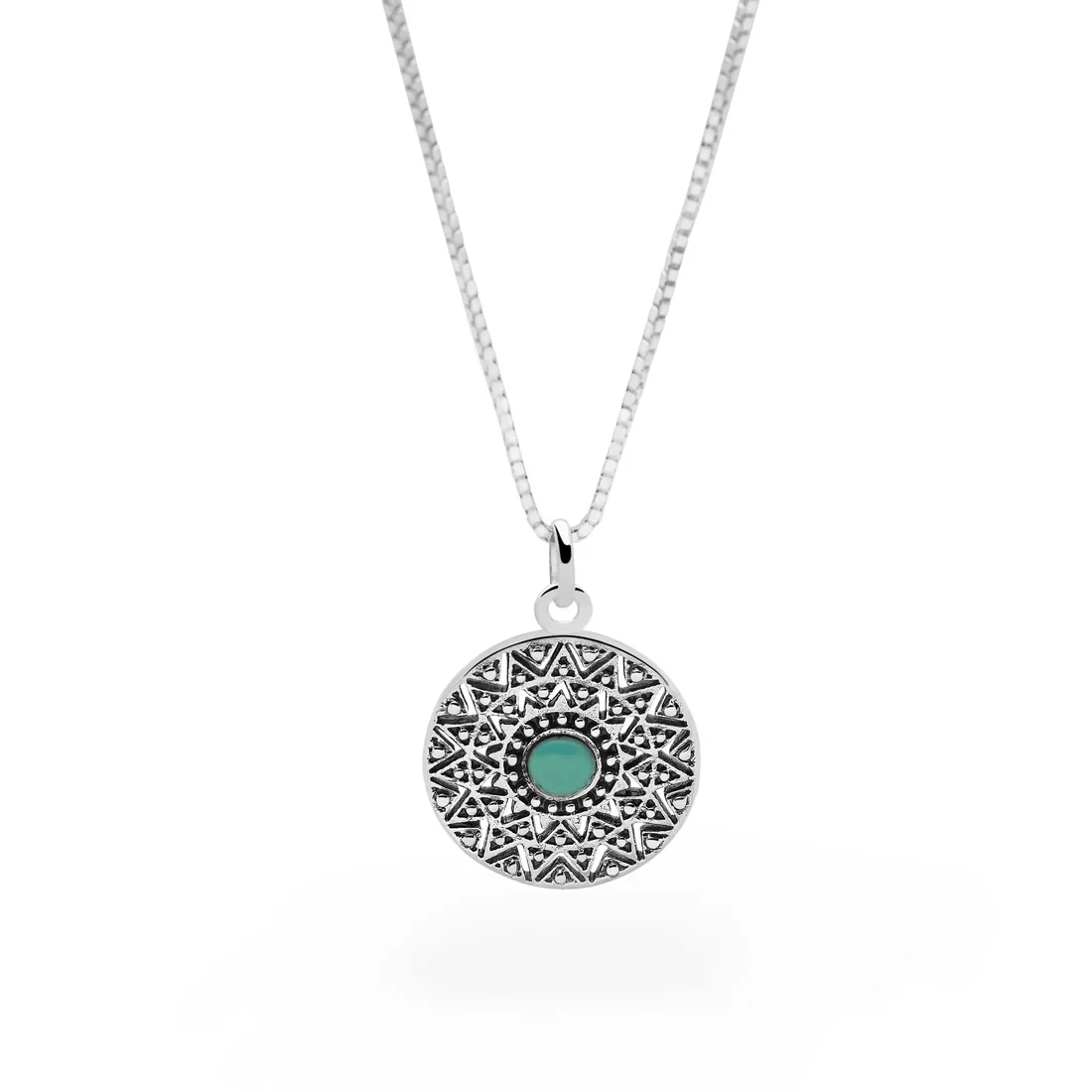 Turquoise Mandala Necklace - Image 4