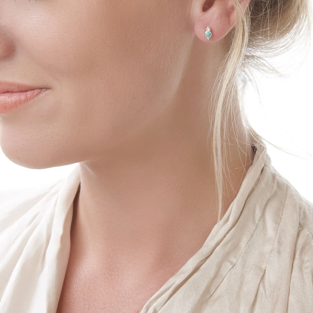 Turquoise Pool Earrings - Image 4