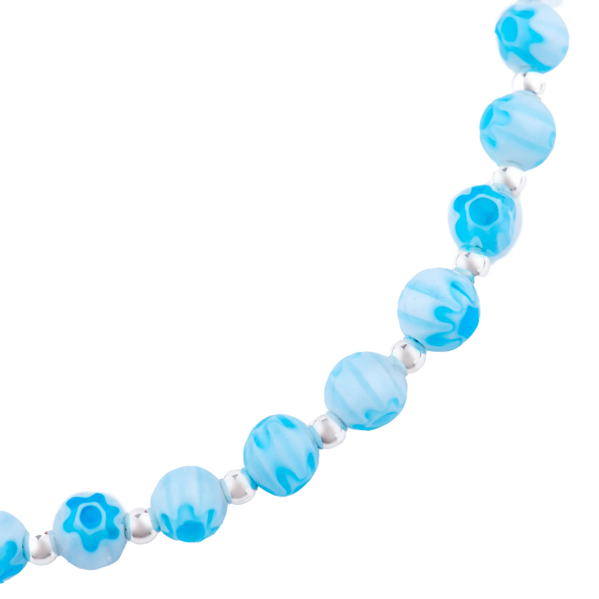 Venetian Glass Blue Anklet - Image 2