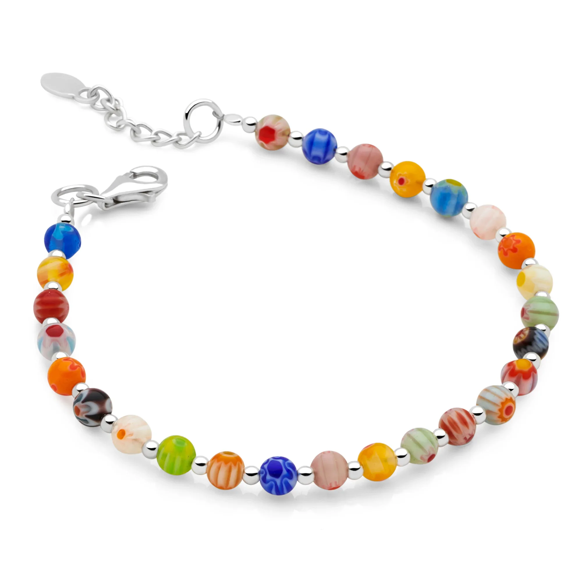 Venetian Glass Rainbow Bracelet - Image 3