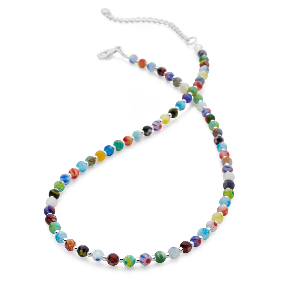 Venetian Glass Rainbow Necklace