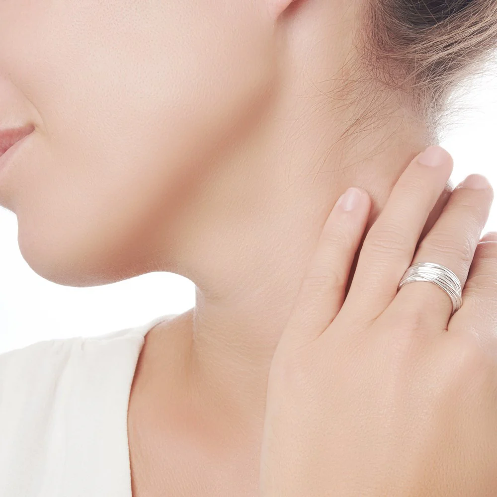 Wave of Silver Strands Ring - Image 4