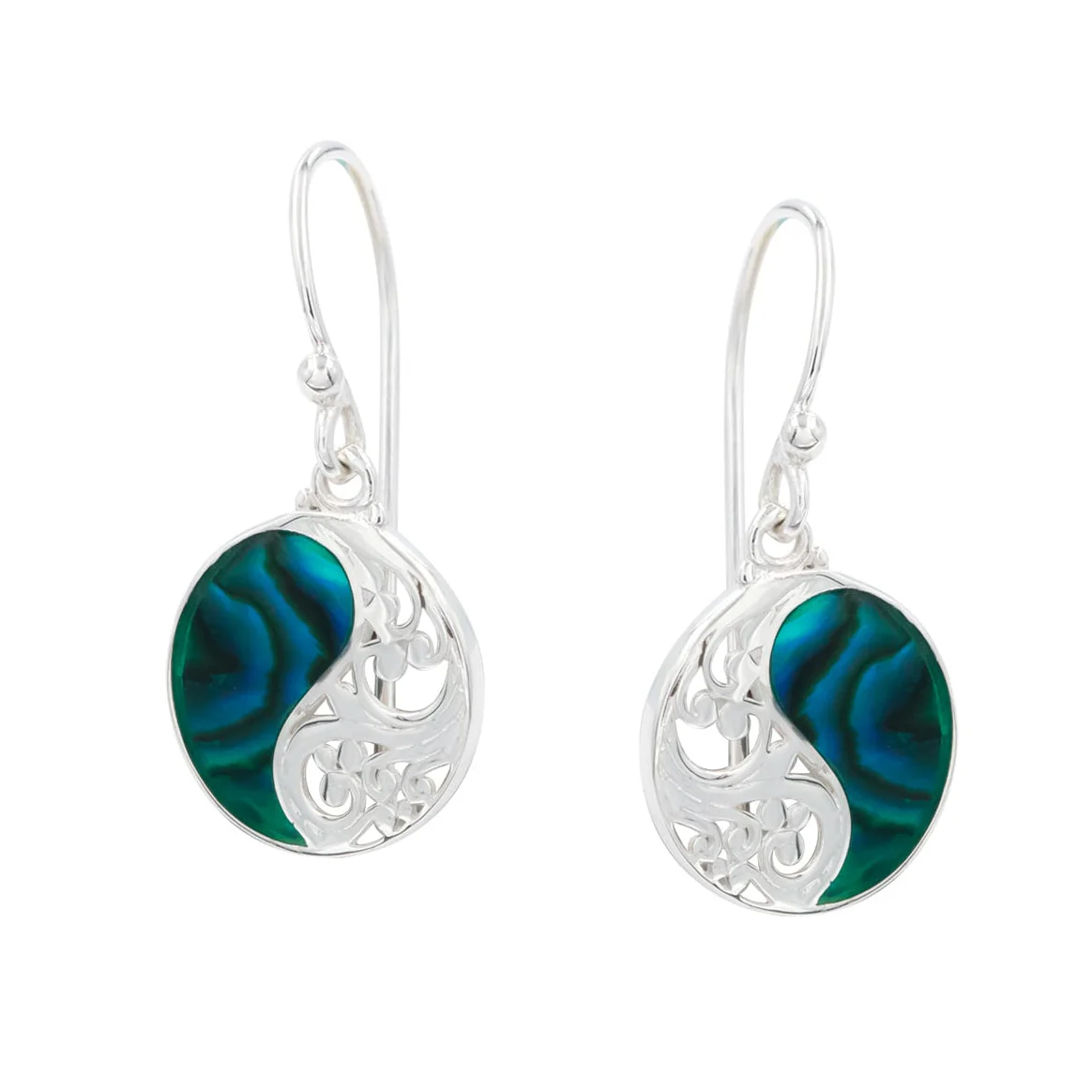 Yin Yang Wave Earrings
