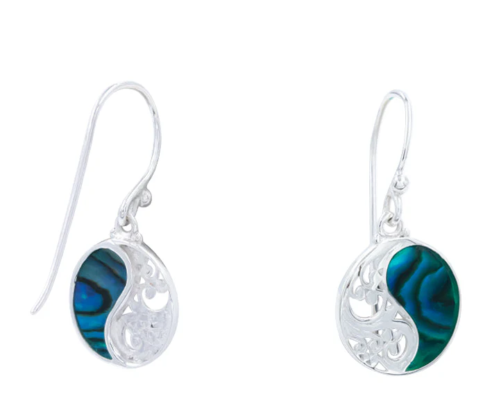Yin Yang Wave Earrings - Image 2